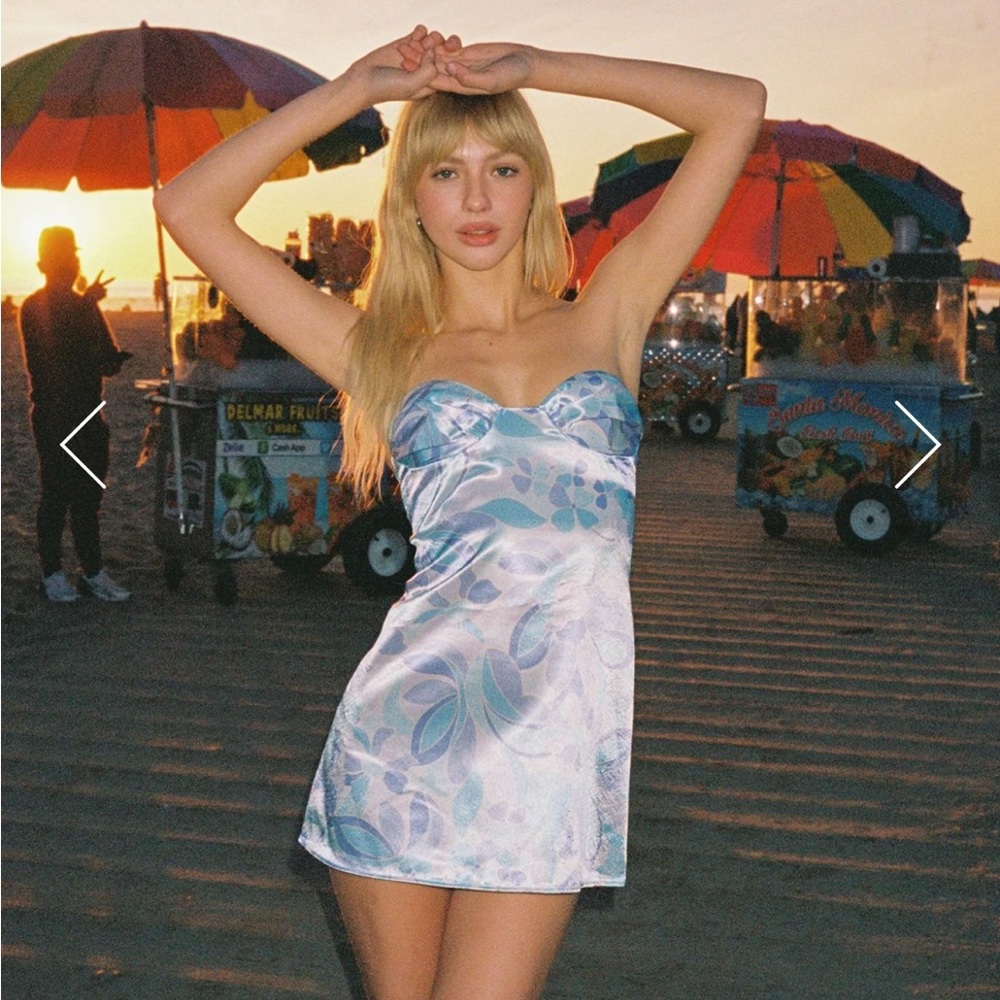 Brand new cool is construct Luna dress in purple retro